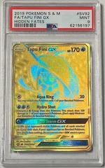 Tapu Fini GX - SV92/SV94 - Secret Rare - PSA 9
